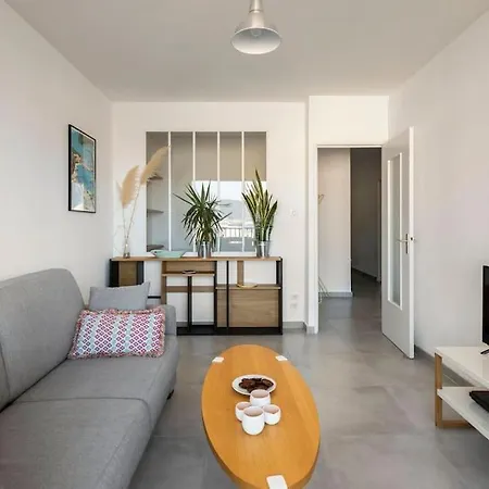 Cosy T2 Vue 50m Plages Wifi Parking 公寓 滨海圣芒德里耶